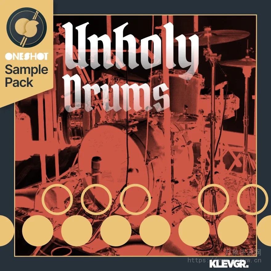 [摇滚金属重击鼓插件]Klevgrand Unholy Drums OneShot Kit RETAiL [WiN, MacOSX]（593Mb）