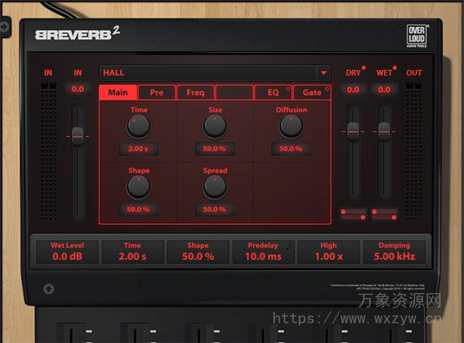 [混响效果器]Overloud BREVERB 2 v2.1.18 [WiN, MacOSX]（89.5Mb）