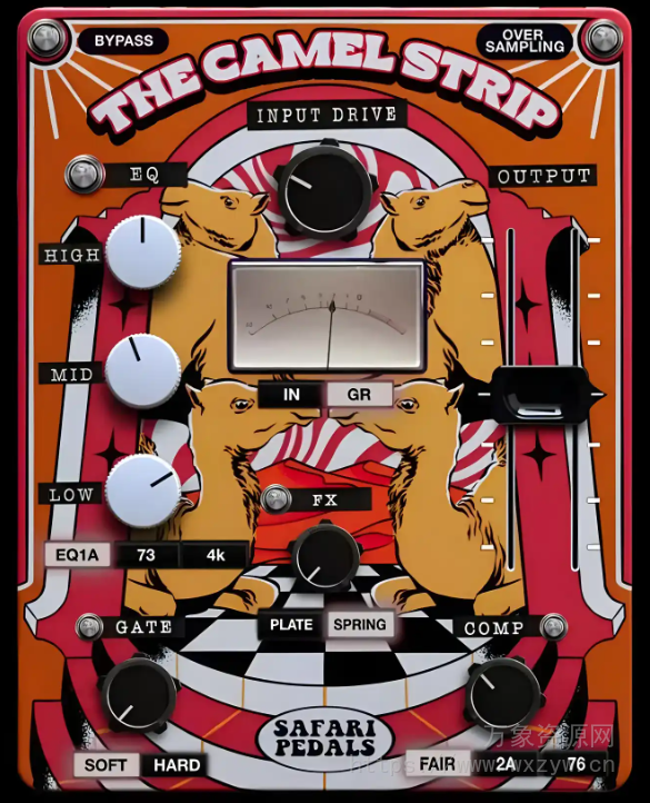 [复古压缩均衡器]Safari Pedals The Camel Strip v1.0.61 Regged  [WiN]（105Mb）