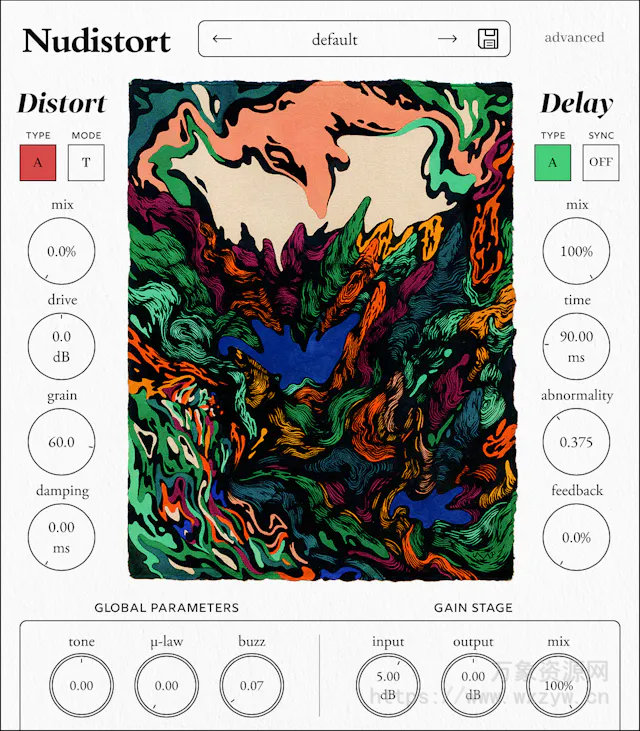 [失真效果器]Nudist Audio Nudistort v1.1.12 [WiN]（12MB）