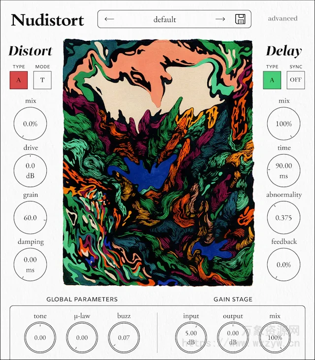 [失真效果器]Nudist Audio Nudistort v1.1.12 [WiN]（12MB）