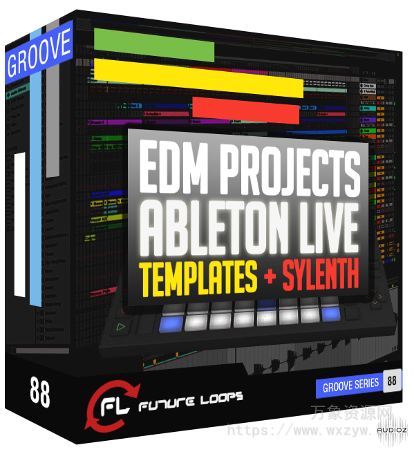 [15个EDM电子舞曲素材Sylenth1预置Ableton工程模板]Future Loops EDM Projects [多格式]（1.17Gb）