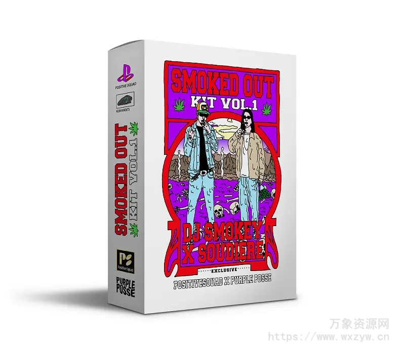 [DJ Smokey嘻哈说唱风格套件包]DJ Smokey x Soudiere Smoked Out Kit Vol.1 [WAV]（617Mb）