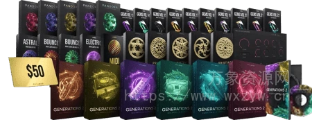[6个标志性时代风格采样包]Cymatics GENERATIONS 2 + Bonus [WAV, MiDi]（18.95Gb）