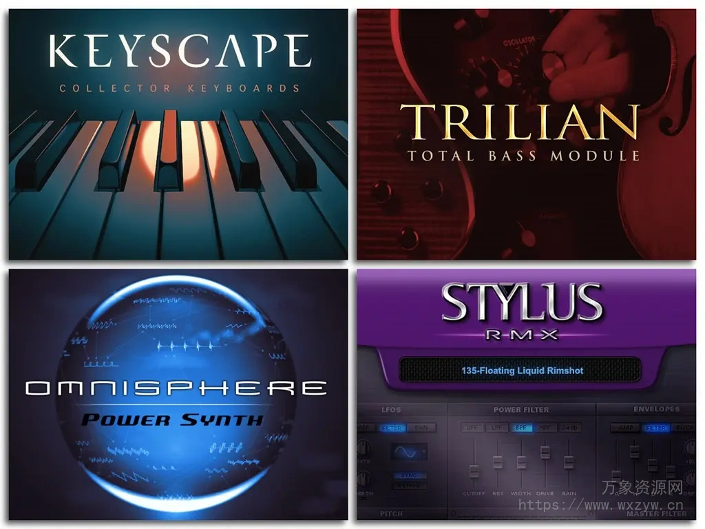 [四巨头更新包]Spectrasonics Omnisphere v2.8.6c/keyscape v1.5.1c/Trilian v1.6.5c/Stylus RMX v1.10.0c [WiN, Mac]（954Mb）
