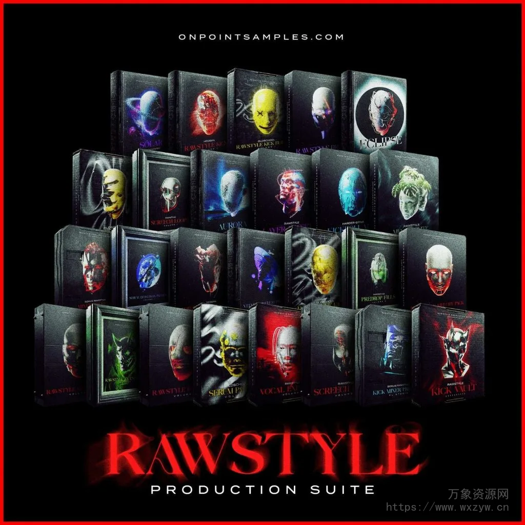 [硬核舞曲素材Serum预置]On Point Samples Rawstyle Production Suite [WAV, MiDi]（4.79Gb）