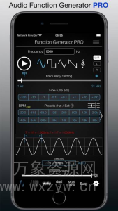 [音调生成器]Audio Function Generator PRO v7.5.0 for iPhone iPad and iPod Touch [iOS]（16.4Mb）