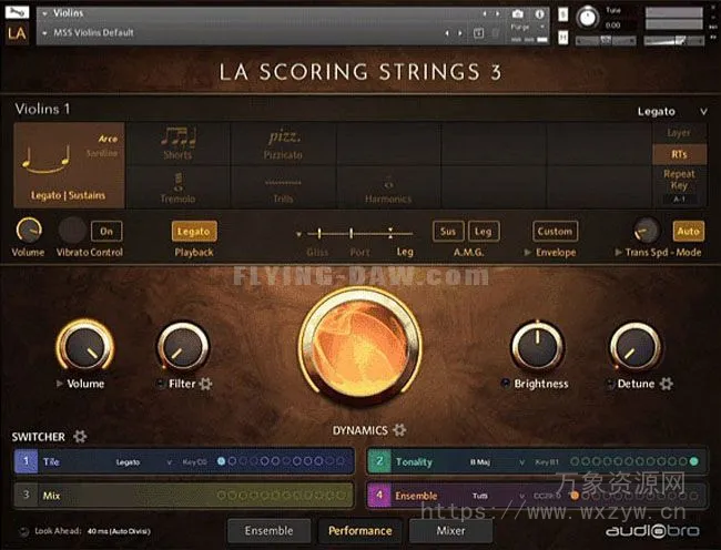 [真正的最新3代拉丝LASS 3弦乐]Audiobro LA Scoring Strings 3 [KONTAKT]（20.83Gb）