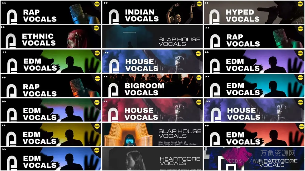 [EDM多风格人声采样包合集]RAGGED Vocal Pack Collection 2024（4Gb）