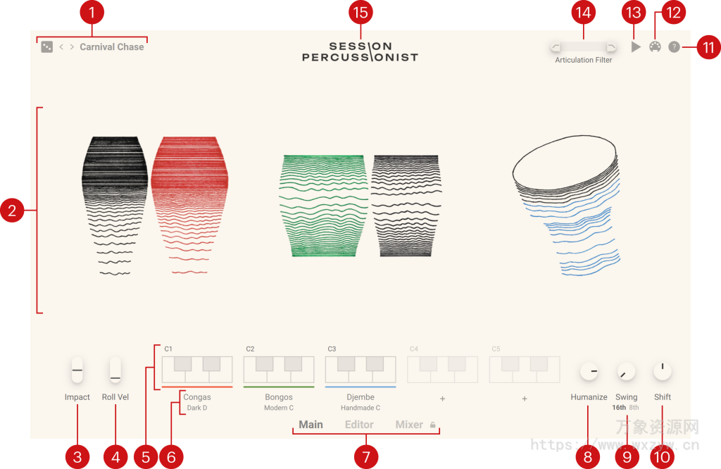 [国风必备小打音色库]Native Instruments Session Percussionist [KONTAKT]（5.75Gb）