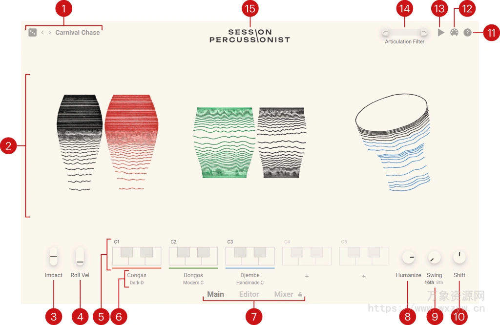 [国风必备小打音色库]Native Instruments Session Percussionist [KONTAKT]（5.75Gb）