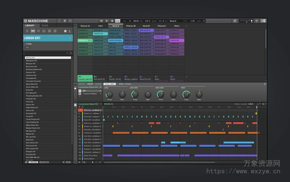 [节奏工作站+原厂音色+46个扩展]Native Instruments Maschine v2.18 [WiN, MacOSX]（31Gb）