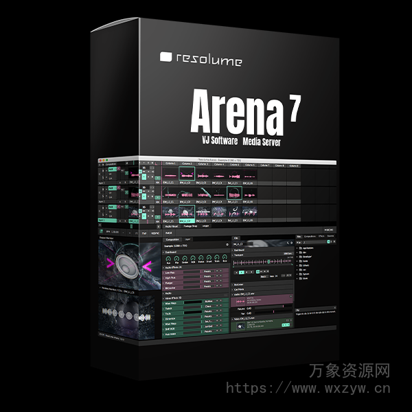 [专业VJ工具] Resolume Arena 7.19.2 rev 33366 (x64) Multilingual [WiN]（1.05Gb）