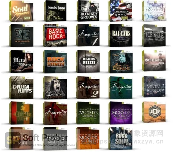 [MIDI集合包]Toontrack Drums MIDI Pack Bundle v2024.5[MiDi] [WiN, MacOSX]（545Mb）