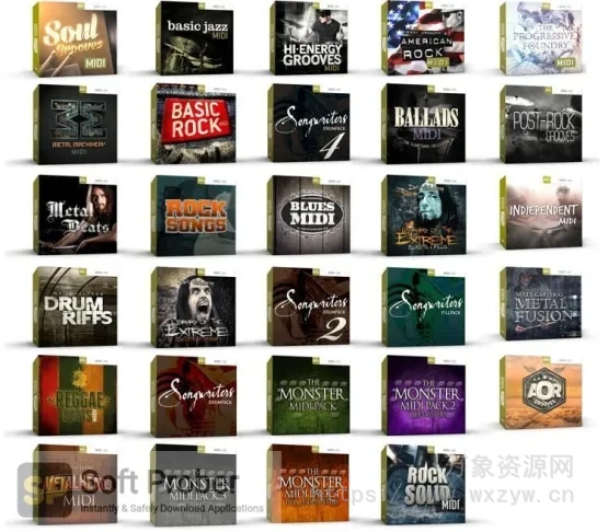[MIDI集合包]Toontrack Drums MIDI Pack Bundle v2024.5[MiDi] [WiN, MacOSX]（545Mb）