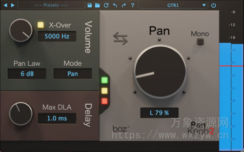 [声像控制插件]Boz Digital Labs Pan Knob v2.1.1/2.0.8  [WiN, MacOSX]（23.4Mb）