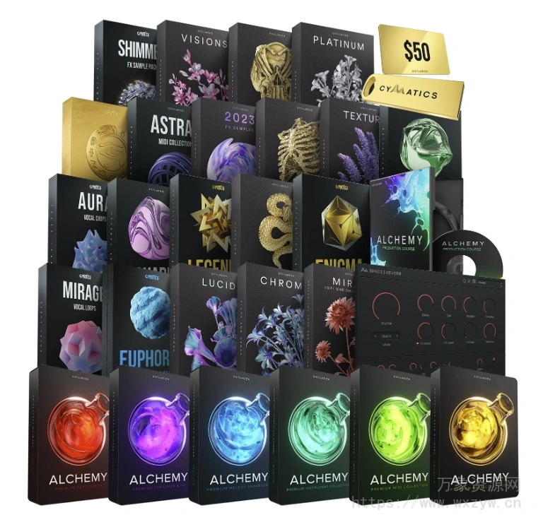 [EDM多风格旋律采样包]Cymatics Alchemy Launch Edition [WAV, MiDi]（7Gb）