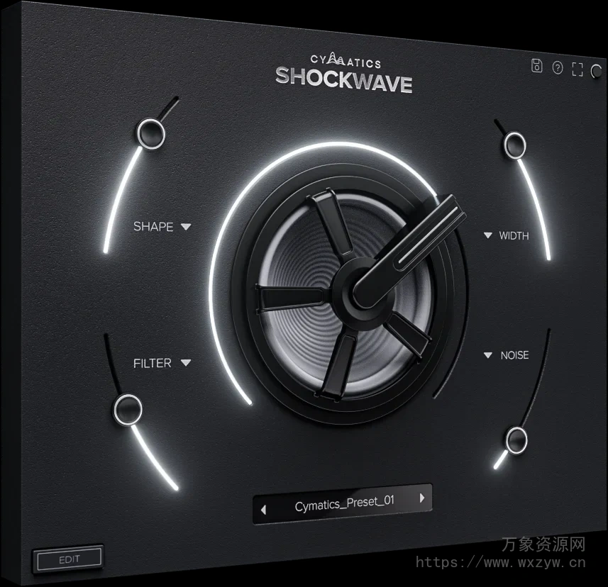 [低音贝斯采样引擎]Cymatics Shockwave Bass Engine v1.0.0 [WiN, MacOSX]（2.2Gb）