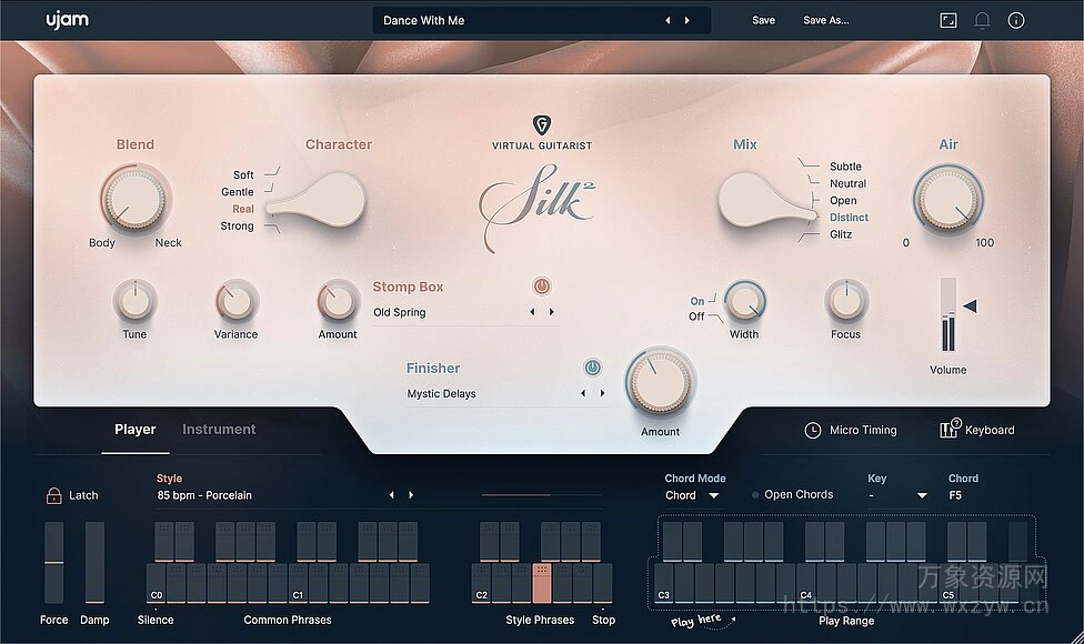 [更新：虚拟吉他手]UJAM Virtual Guitarist SILK 2 v2.3.0 [WiN, MacOSX]（7.42 GB+7.1 GB）