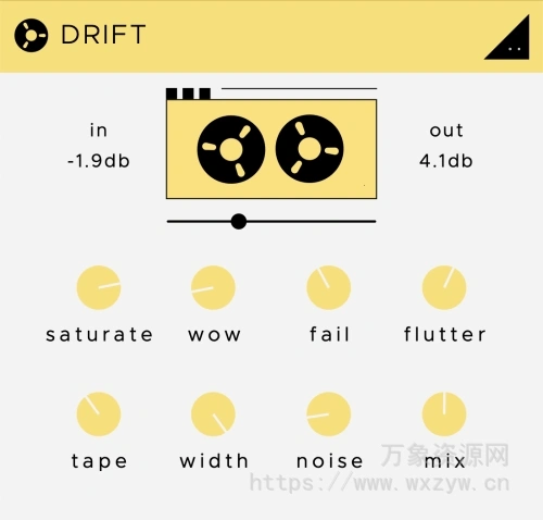 [低保真磁带降级插件] SoundGhost Drift v1.0 [WiN, MacOSX]（11Mb）