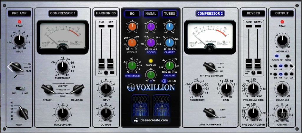 [人声混音处理插件]Woodlands Studio Voxillion v1.2.1 [WiN, MacOSX]（141Mb）