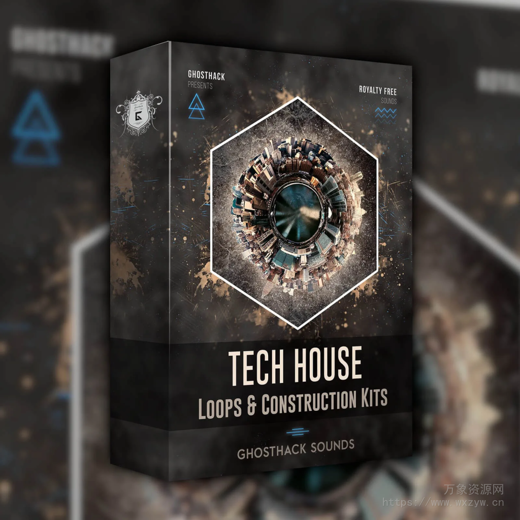 [科技浩室素材Serum预置Sylenth1预置]Ghosthack Tech House Loops and Construction Kits [WAV, MiDi]（1.2Gb）