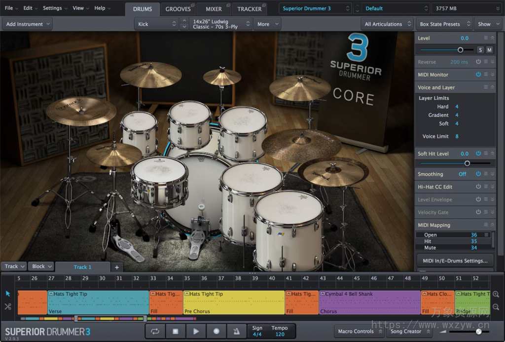 [不断更新：超级鼓手全家桶]Toontrack Superior Drummer 3 v3.4.3+原厂库+拓展+安装教程+使用教程 [WiN, MacOSX] (2010GB)