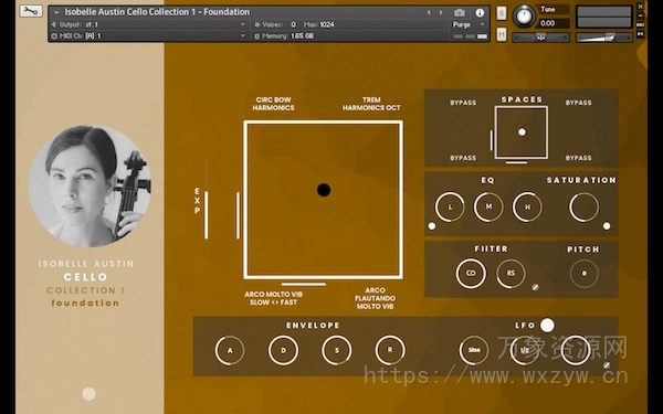 [伊莎贝尔大提琴音源]Inletaudio Isobelle Austin Cello Collection 1 Foundation [KONTAKT]（8.38Gb）
