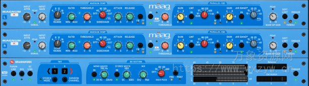 [双通道压缩器]Plugin Alliance Brainworx Mäag Audio Bundle U2B [MacOSX]（55.4Mb）