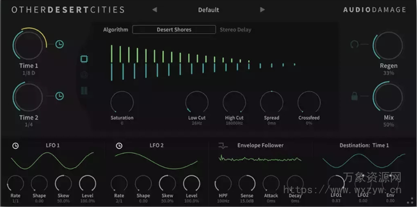 [多功能延迟插件]Audio Damage AD054 Other Desert Cities v1.0.11[WiN, MacOSX]（110.5Mb）