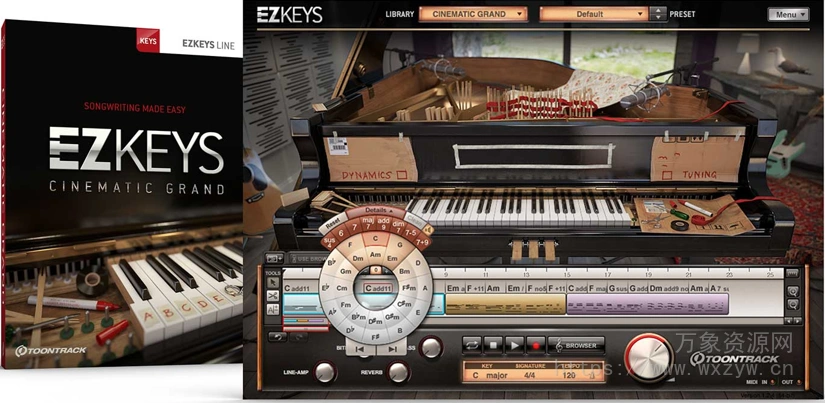 [虚拟钢琴键盘插件] Toontrack EZkeys v2.0.5 [WiN, MacOSX]（1.5Gb）
