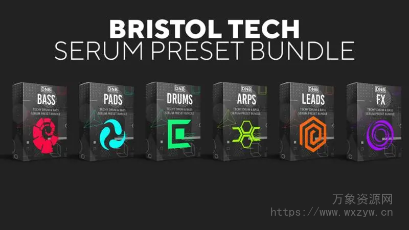 [血清鼓打贝斯预设捆绑包]DNB Academy Bristol Tech Premium DNB Serum Preset Bundle（117Mb）
