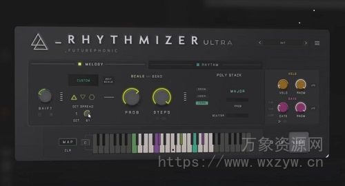 [随机MIDI生成编辑工具]Futurephonic Rhythmizer Ultra v1.1/1.0.1 Regged [WiN, MacOSX]（60Mb）