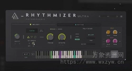[随机MIDI生成编辑工具]Futurephonic Rhythmizer Ultra v1.1/1.0.1 Regged [WiN, MacOSX]（60Mb）