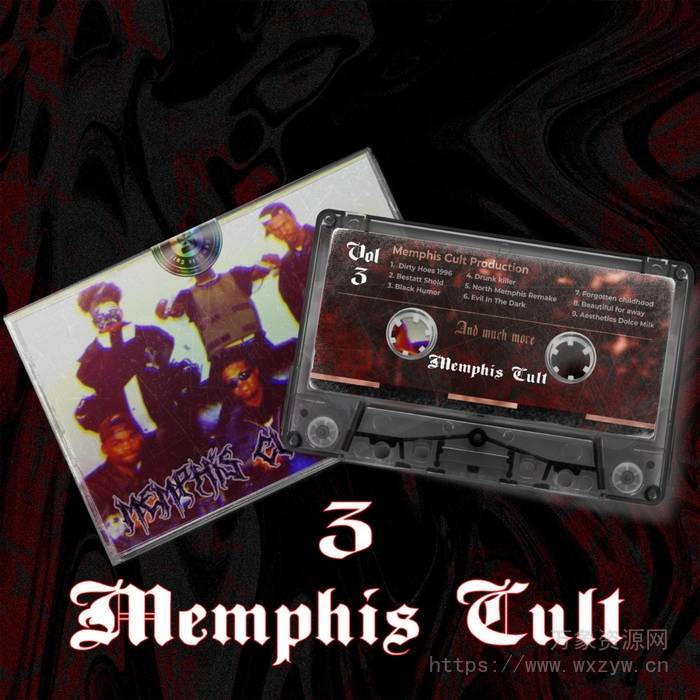 [嘻哈说唱采样FL工程模板]Memphis Cult Vol.3（1.34Gb）