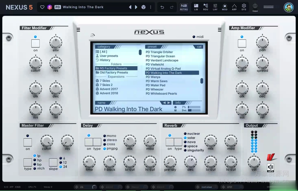 [不断更新：超值五代]reFX Nexus 5 v5.3.27+新皮肤几十套+原厂+全套扩展+教程 [WiN, MacOSX]（260GB+)