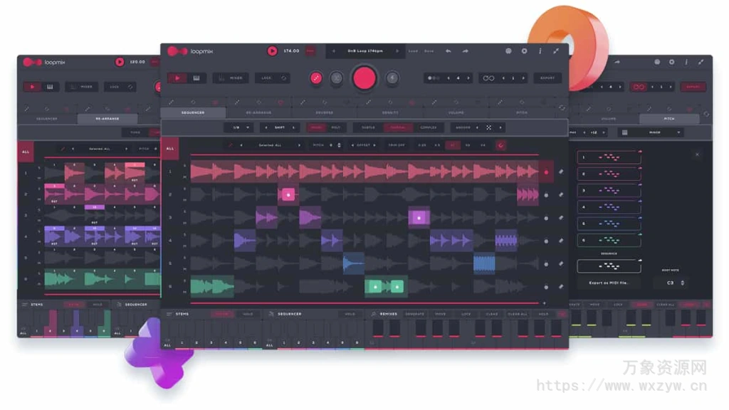 [即兴现场表演混音LOOP工具]Audiomodern Loopmix v1.1.3 [WiN]（5.5Mb）