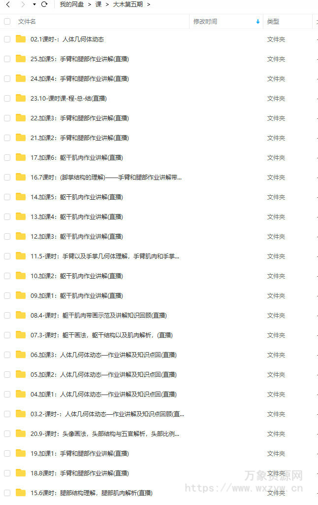 大木画画2022人体结构第五期【画质不错只有视频】