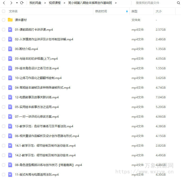 芜小娴第八期2021绘本插画创作基础班【画质还行】