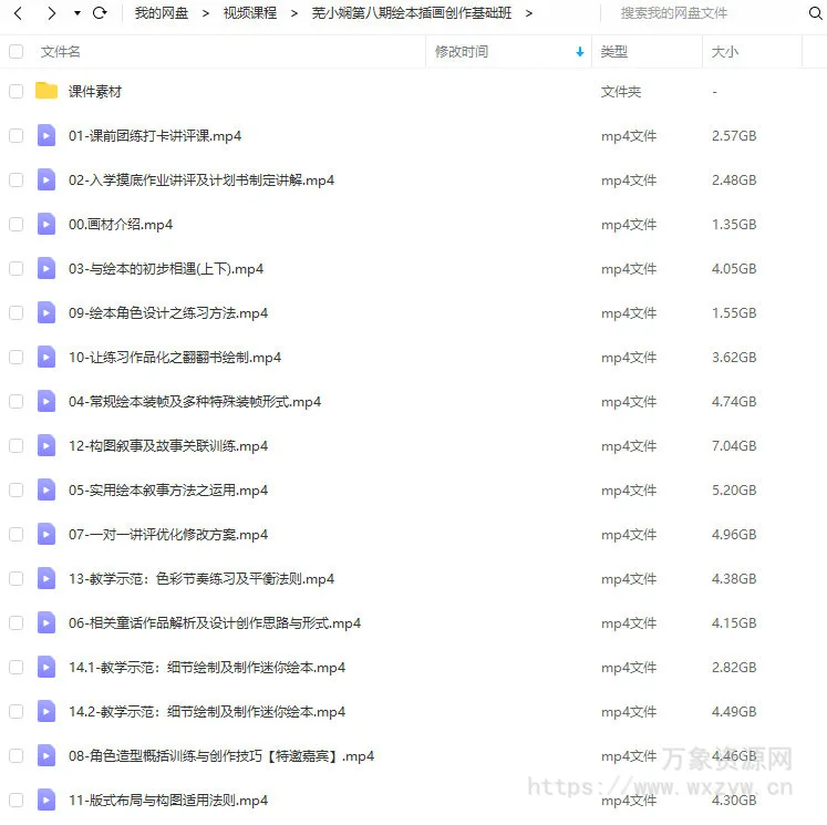芜小娴第八期2021绘本插画创作基础班【画质还行】