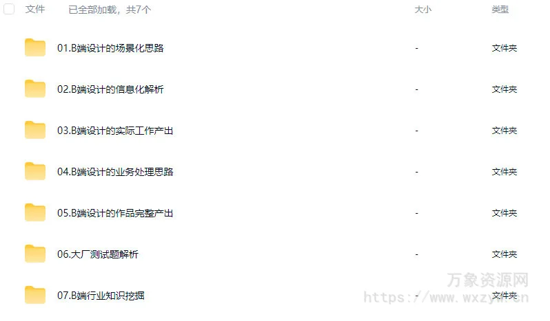 CE青年B端体验设计训练营第十期2024【画质高清只有视频】