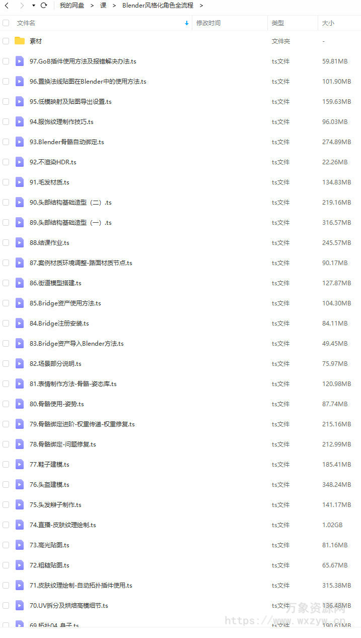 Blender风格化角色全流程【画质还行有部分素材】