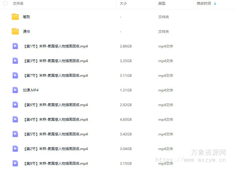 末菻氛围感人物插画团练2025【画质高清有课件笔刷】