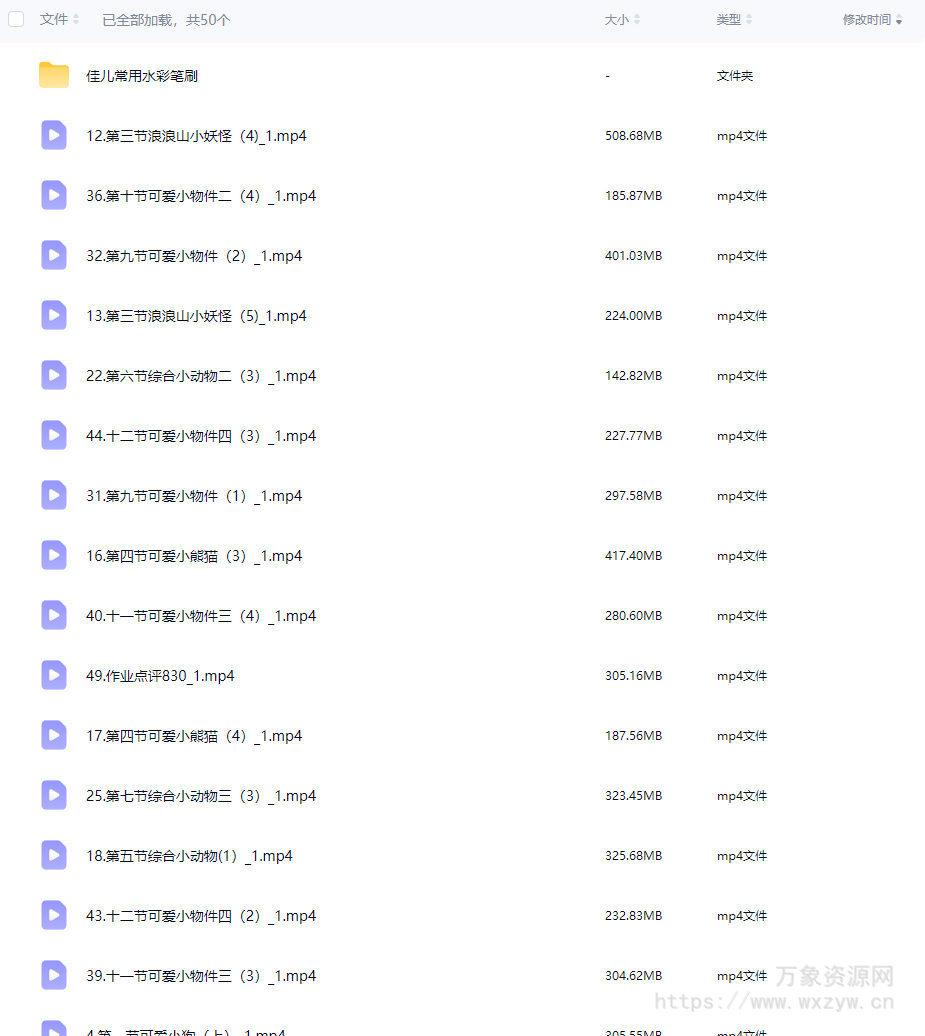 佳儿超萌小动物插画课2025【画质不错有老师常用笔刷】