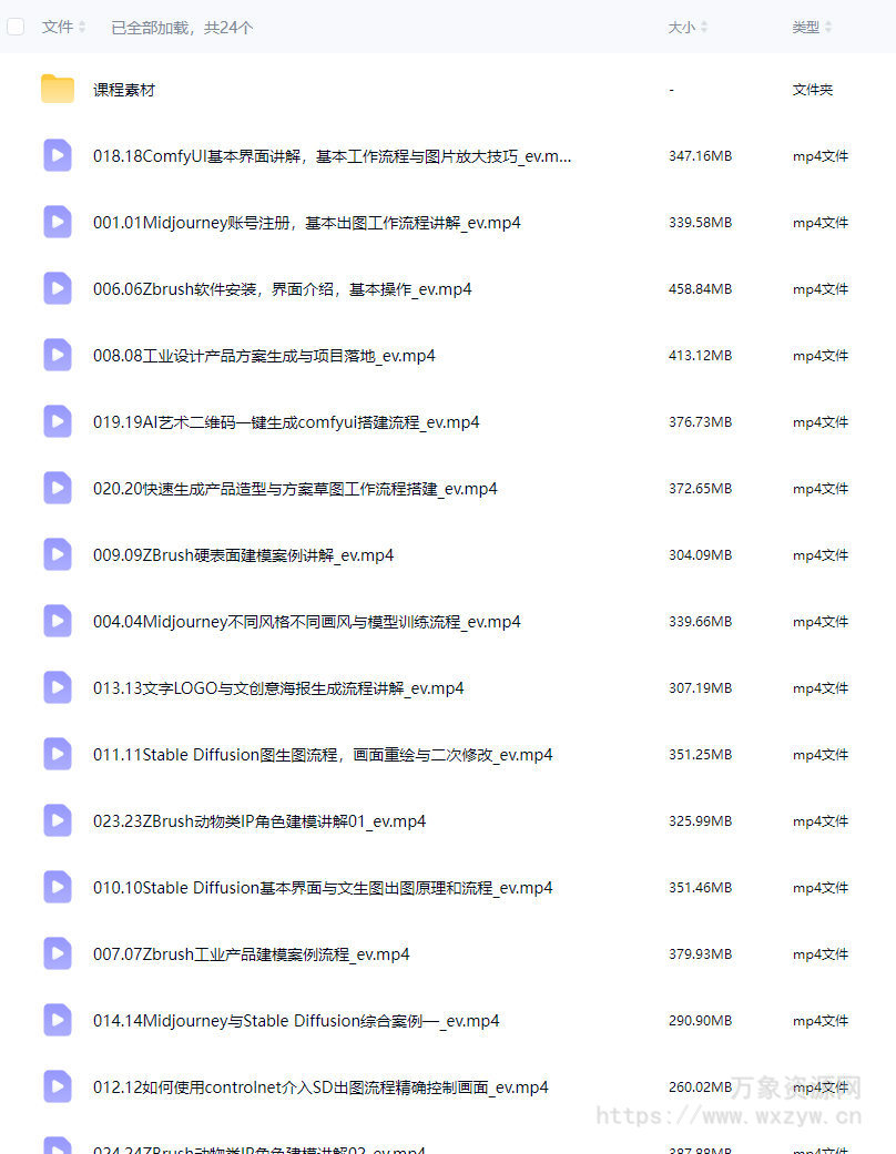 【缺】AIGC设计实战高阶班暑假第3期2024【画质高清有部分素材】