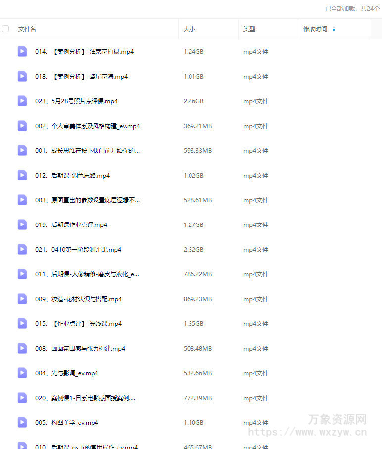 李觅青第7期人像摄影系统课2025【画质不错只有视频】