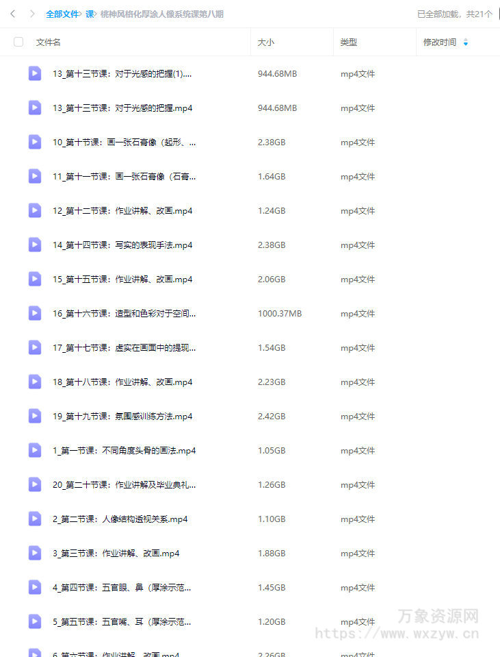 桃神风格化厚涂人像系统课第8期2023年12月【画质不错只有视频】