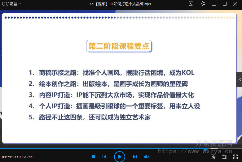 菠萝学园插画师个人成长路径三年陪跑计划第1期2022年【画质不错只有视频】