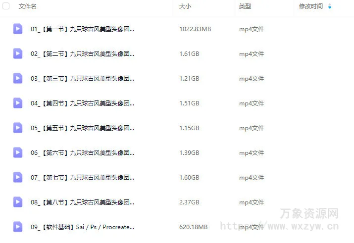 九只球古风美型头像团练2024【画质高清只有视频】