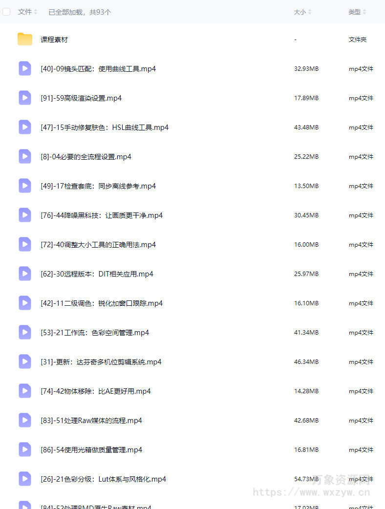 虚空光影达芬奇剪辑调色全流程核心必修课【画质高清有素材】